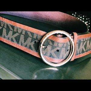 Women’s Michael Kors Monogram Leather belt